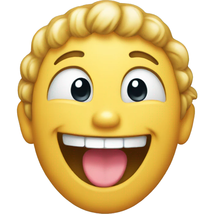 Cute emoji laughing emoji