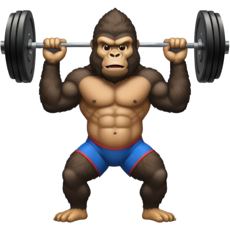 weightlifting gorilla emoji