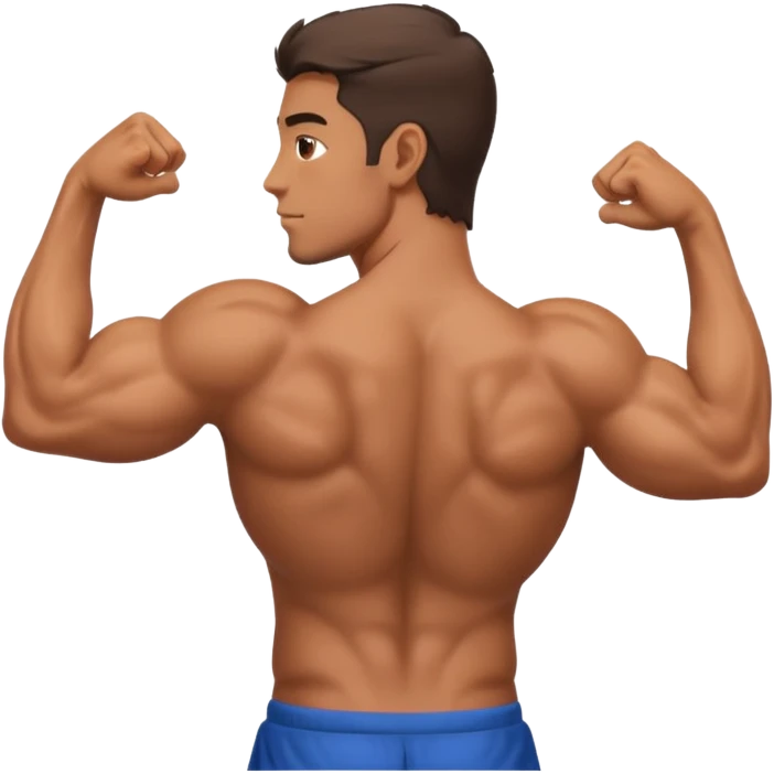 Male back biceps emoji