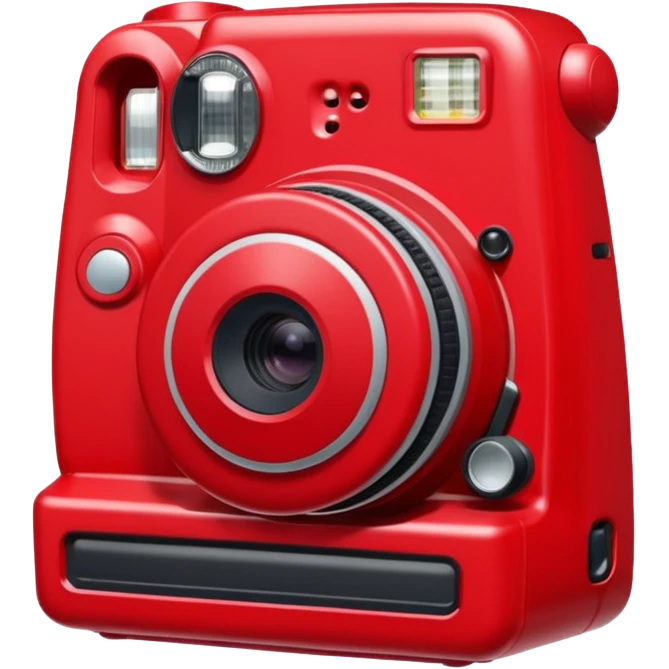 red  instax polaroid camera emoji