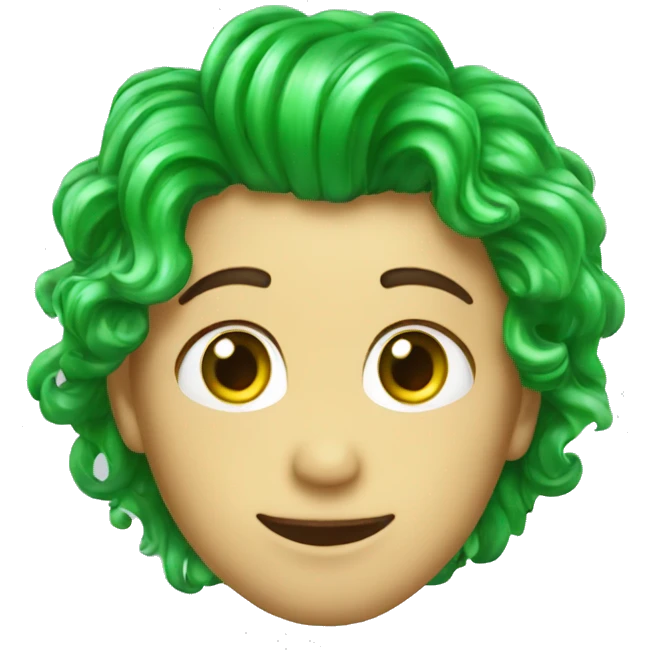 Un corazon verde con brillitos que diga te amo  emoji