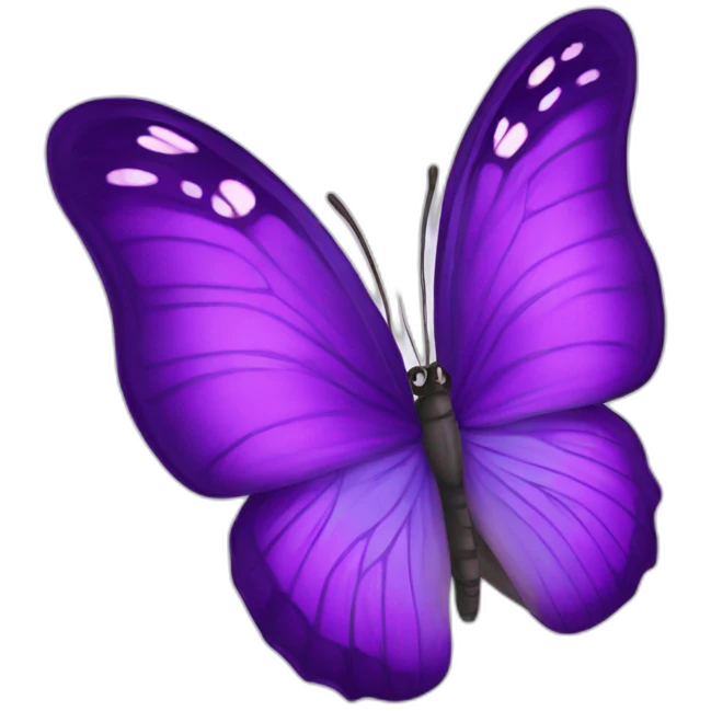 Purple butterfly  emoji