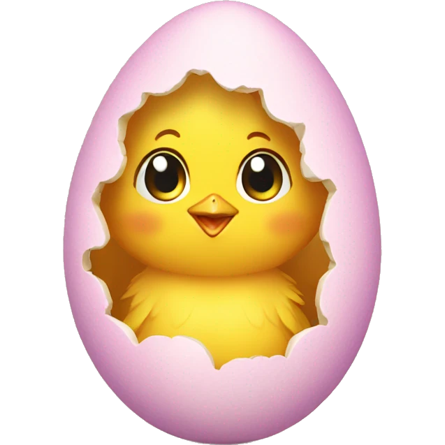 chick in easter egg emoji