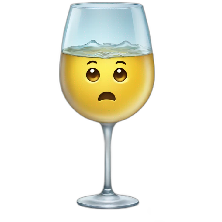 A glass of watter emoji