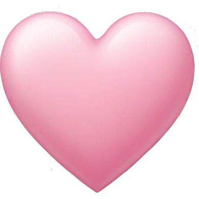 light pink heart  emoji