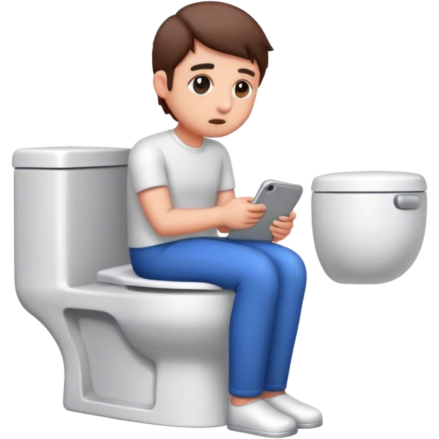 Me sitting in the toilet  emoji