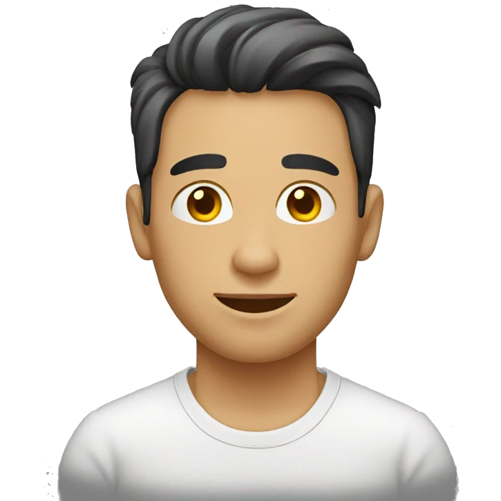 hombre  joven piel blanca emoji