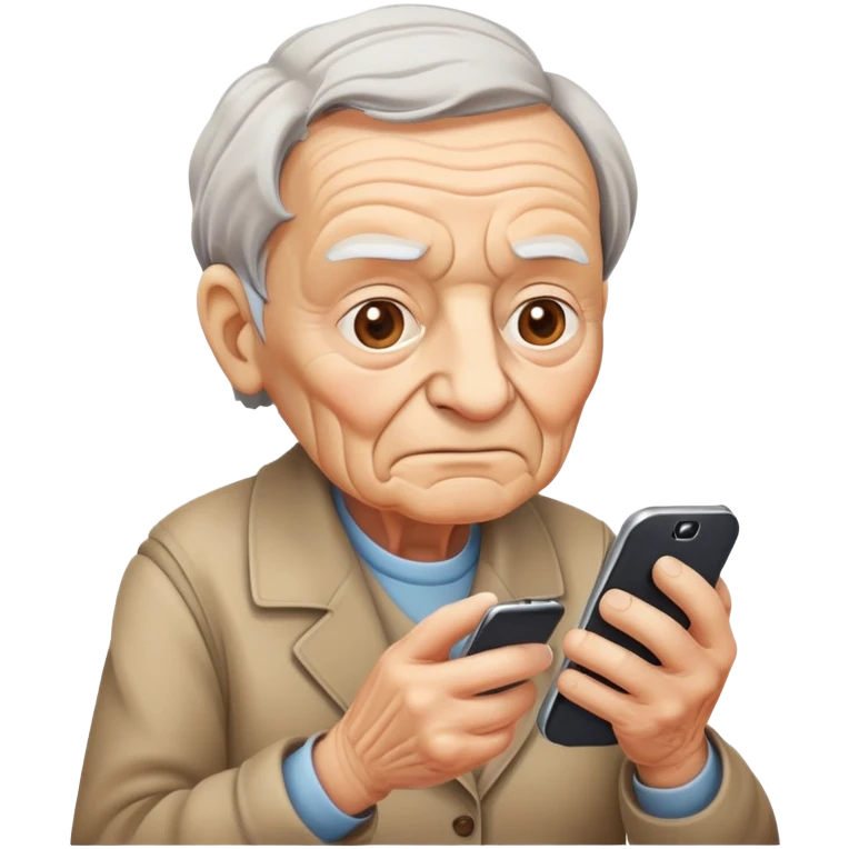 senior smartphone emoji