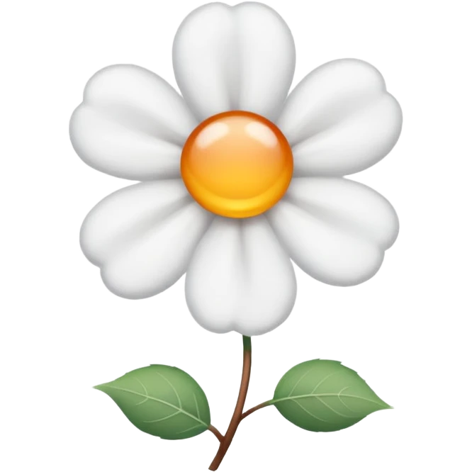 хлопок цветок emoji