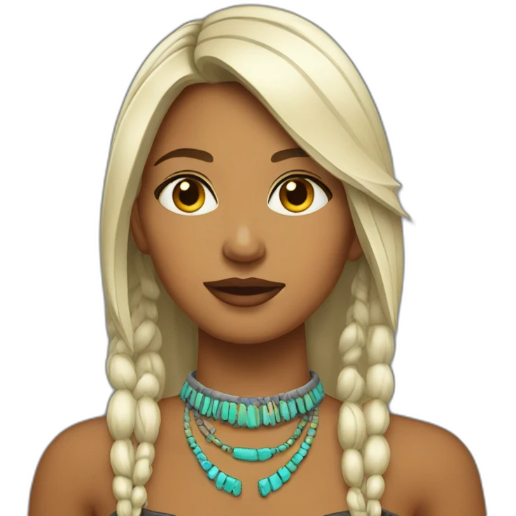 apache femme colliers emoji