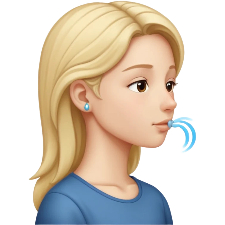 pretty nose Side profile nose breathing emoji