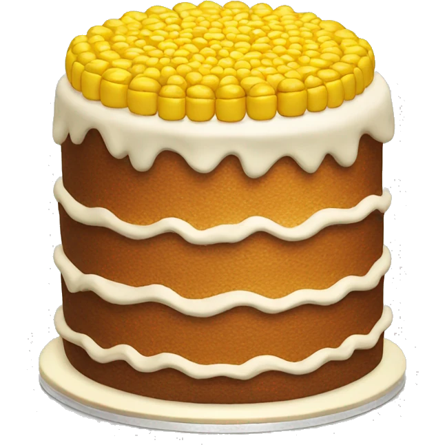 cake with corn  emoji