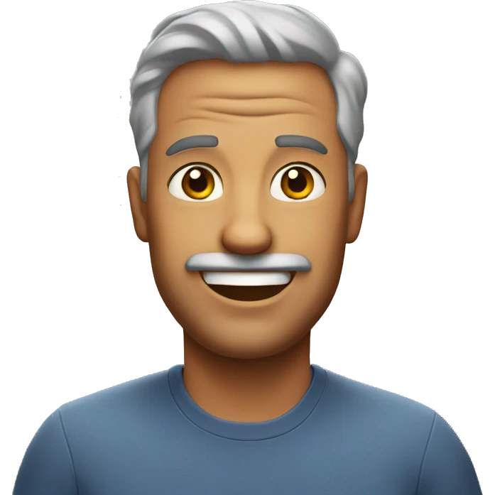 dad with humor emoji