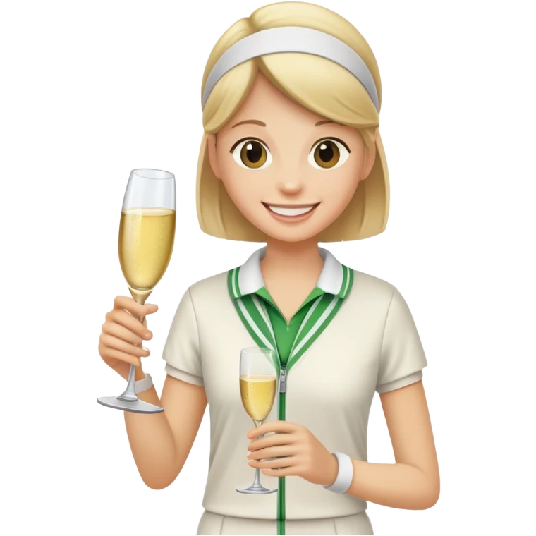 Champagne Tennis  emoji