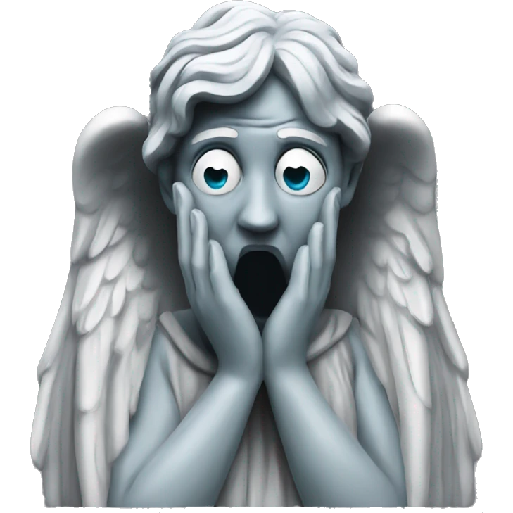 weeping angel statue  emoji