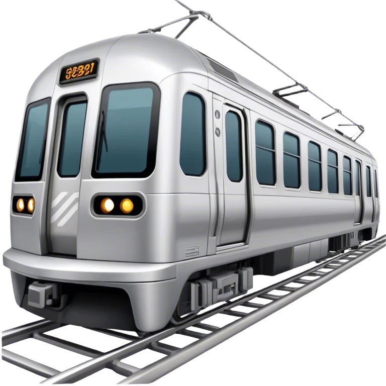 Subway Train (NYC) - Bombardier (Model Year: 2021) (Iconic colour: Silver) emoji