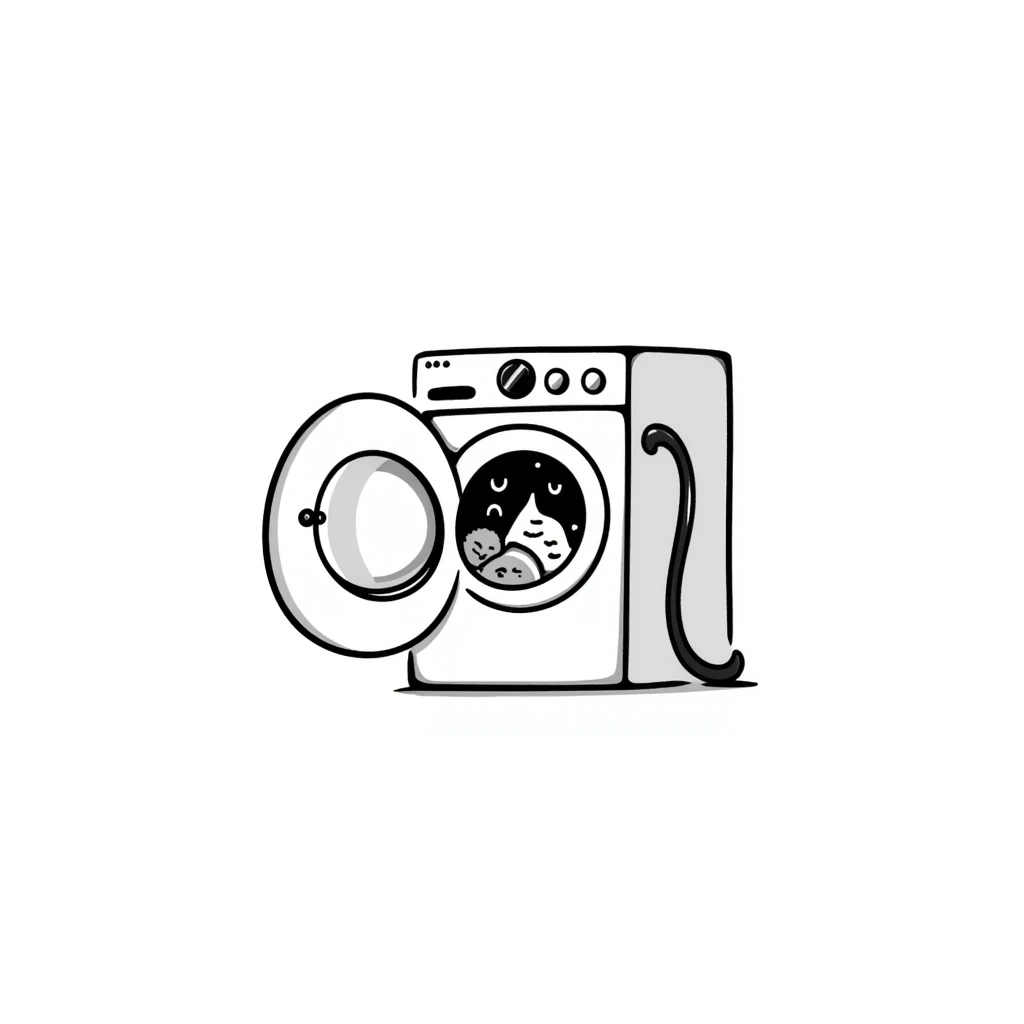 front-loading washing machine with clothes inside emoji