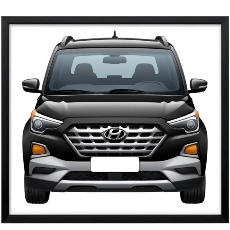 Black Hyundai venue emoji