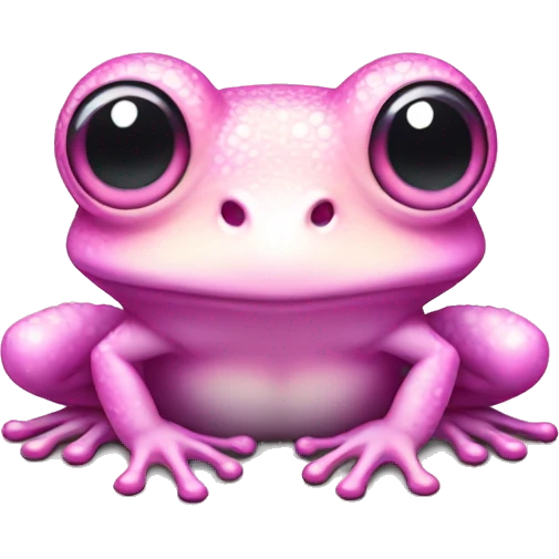 Light pink Fairy frog with gradient wings emoji