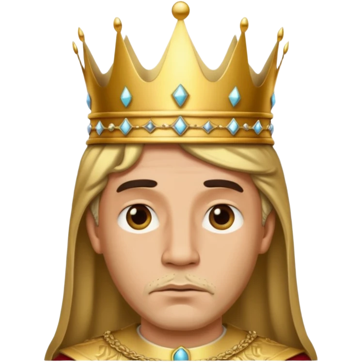 King is sad emoji