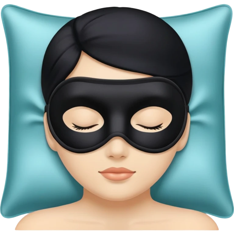 silk sleeping mask  emoji