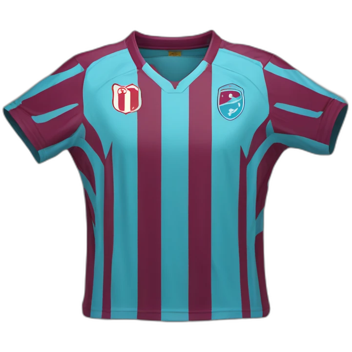 Trabzonspor stryped football jersey emoji