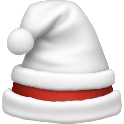 White Christmas hat emoji