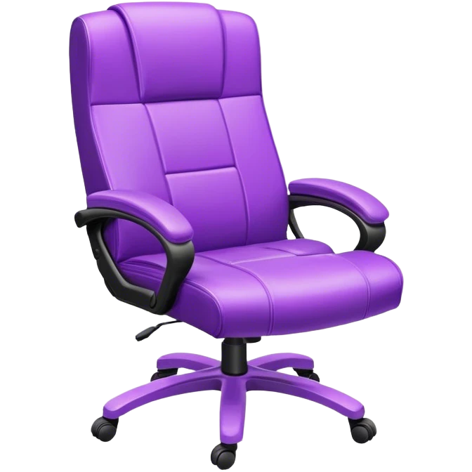 Purple gaming chair emoji