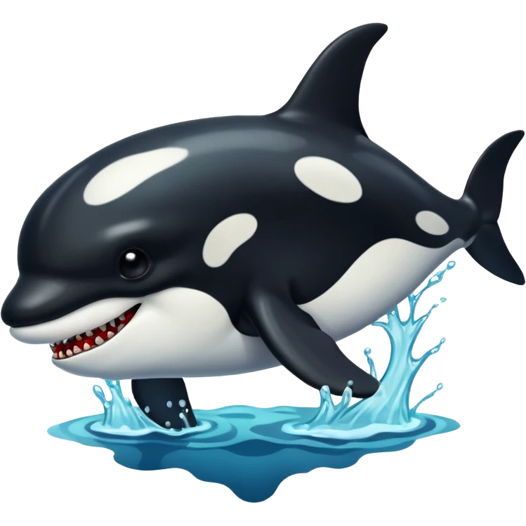 orca as a zombie emoji
