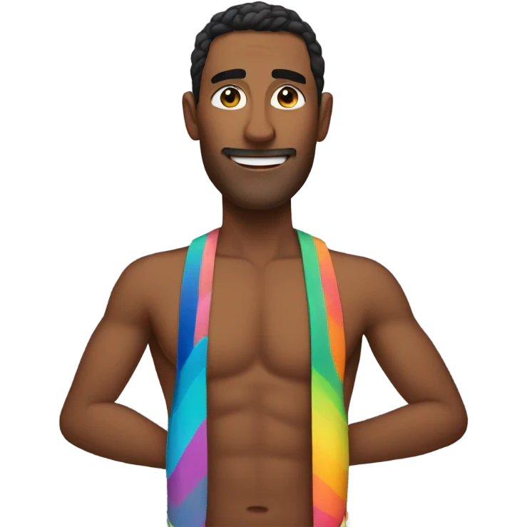Men wearing bikini emoji