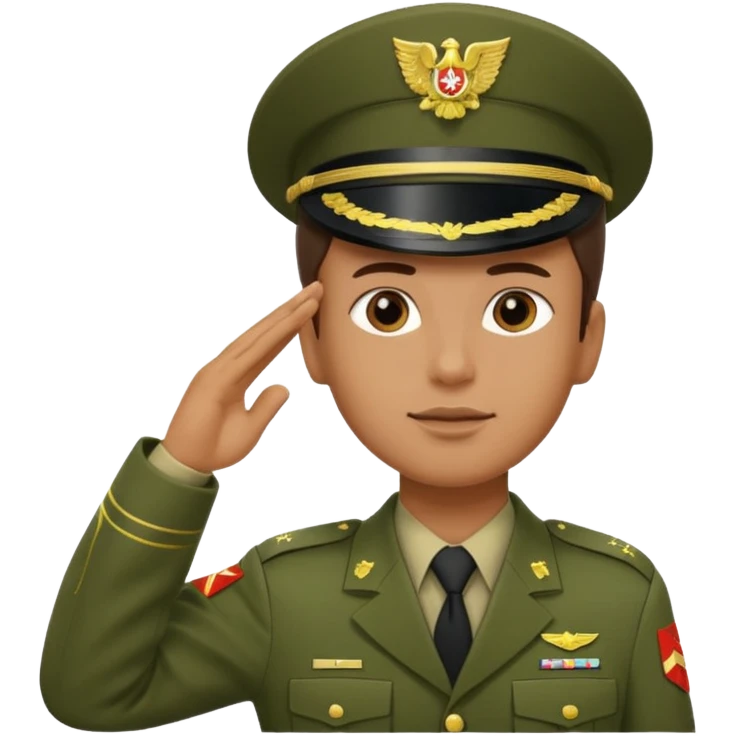 soldier saluting emoji