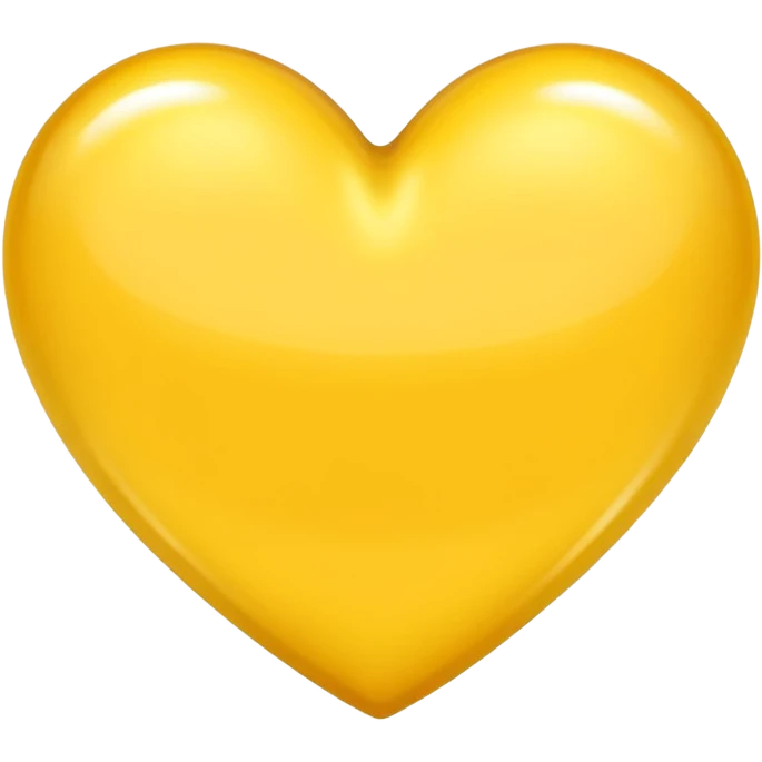 shiny yellow heart emoji