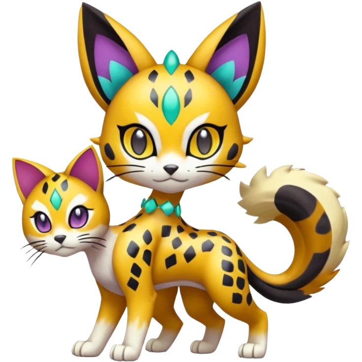 Meloetta-Gatomon-Liepard-Pokémon-Fakémon-fusion-hybrid-creature emoji