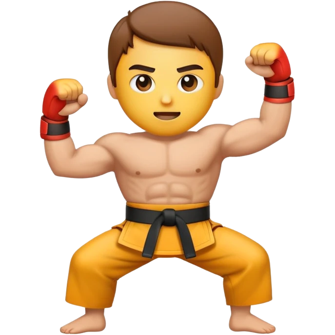 🥋 the martial arts emoji but with a brown belt instead of a black belt emoji