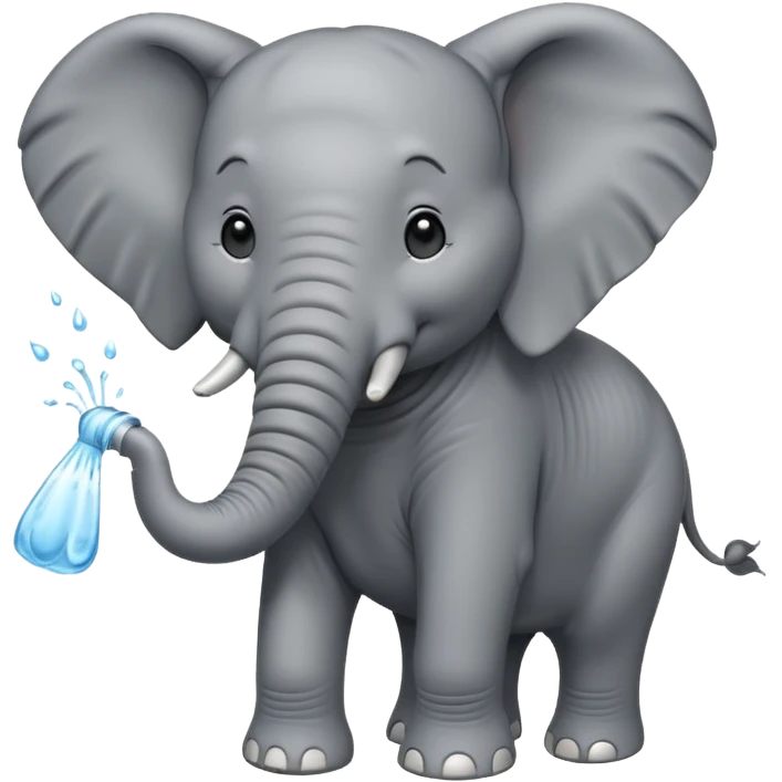 elephant spraying water emoji