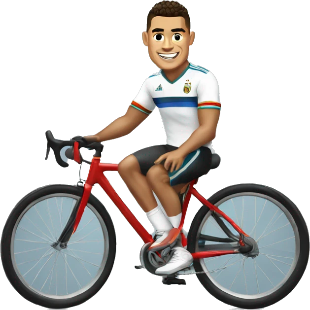  Ronaldo sur un vélo  emoji