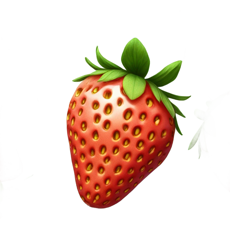 Strawberry, inside emoji