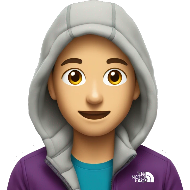 The north face fleece jacket emoji