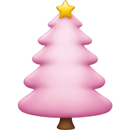 Light Pink Christmas tree  emoji