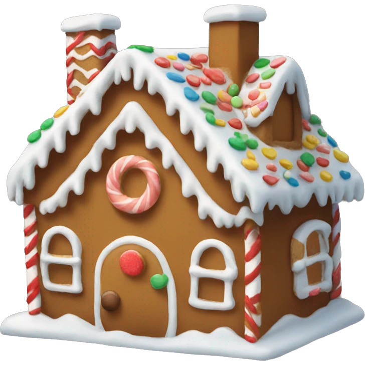 gingerbread house emoji