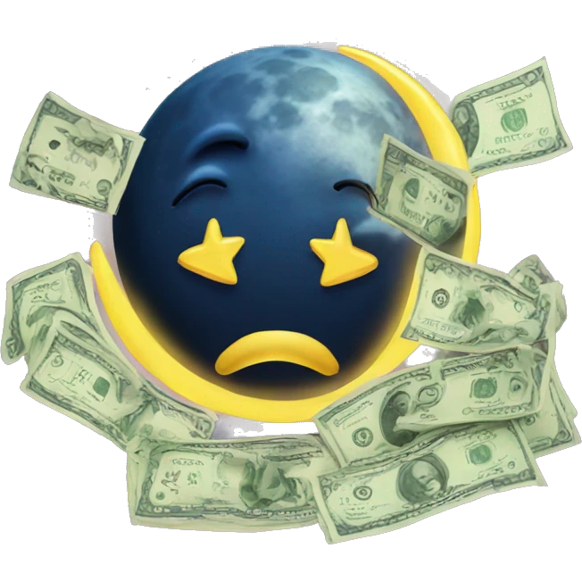 moon with money emoji
