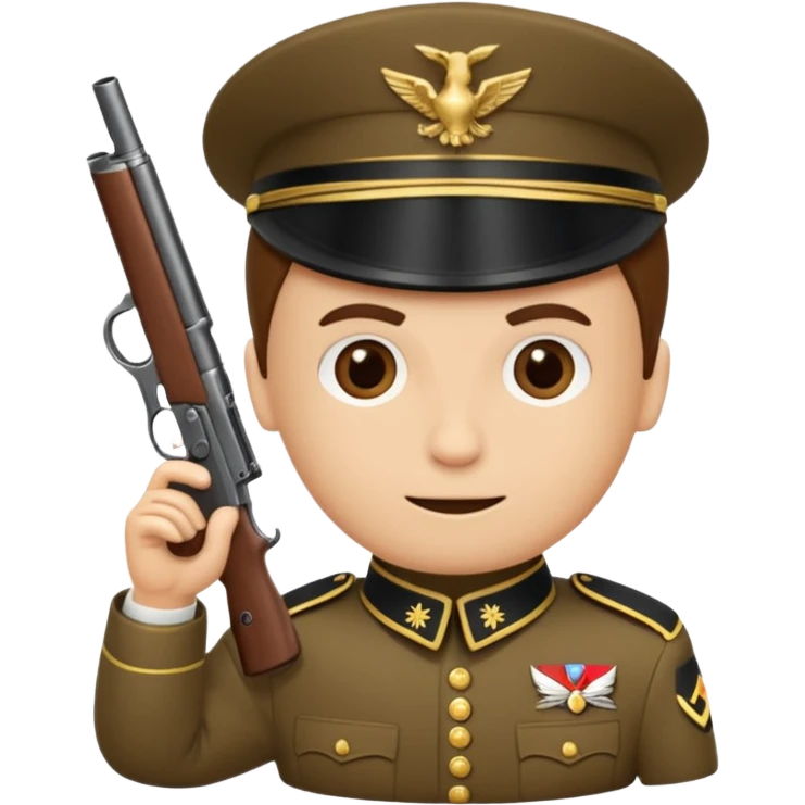 Une Tasse de cafe soldat americain ww2 anthropomorphe  emoji