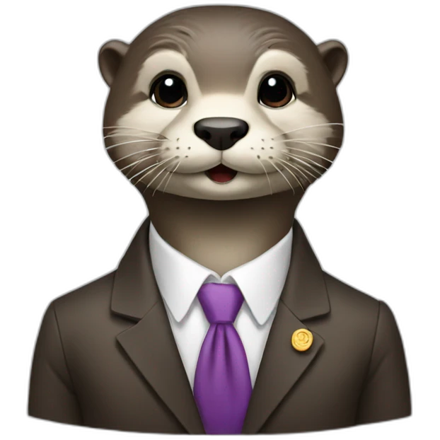 female otter president emoji