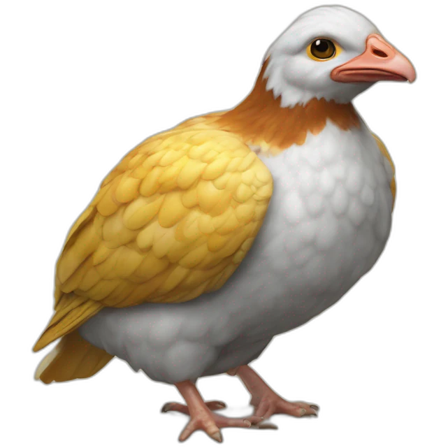 Poussin sur rhinocéros emoji
