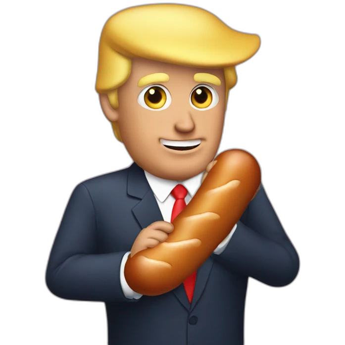 trump-holding-his-sausage emoji