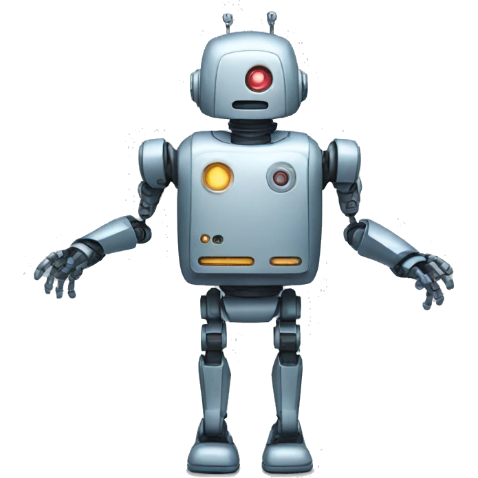 a robot witha hart emoji