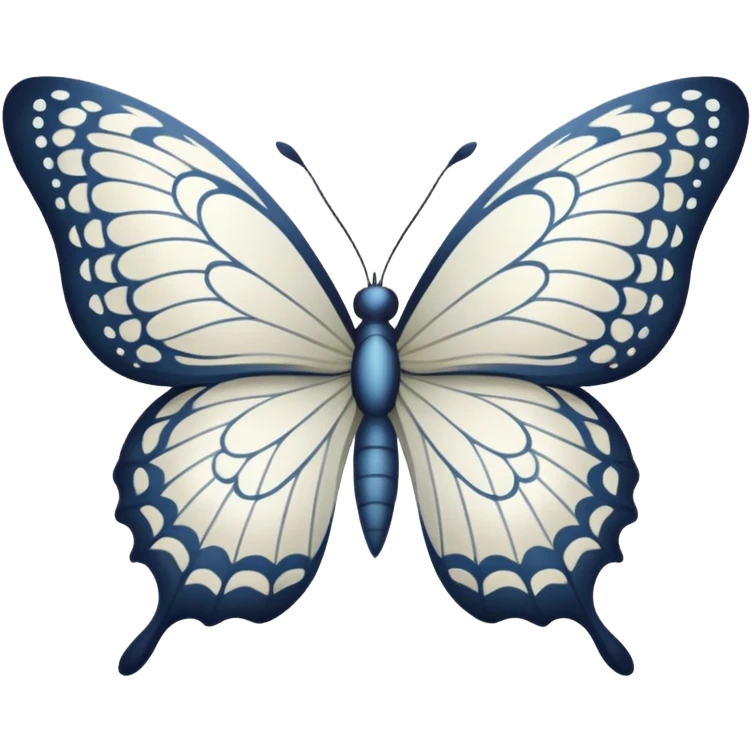 white butterfly emoji