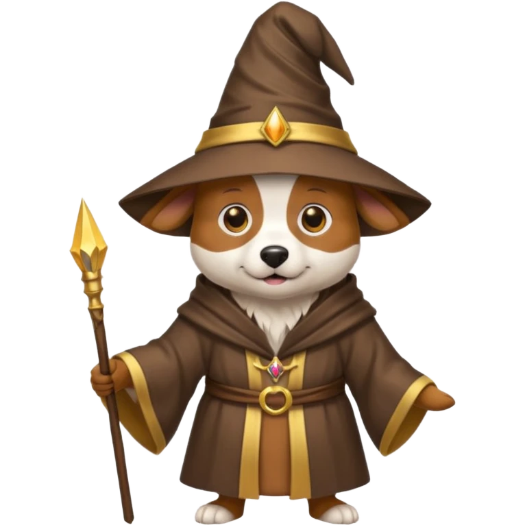 Dog wizard emoji