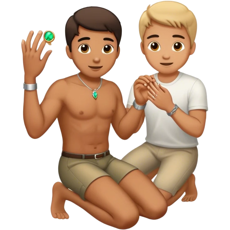 Demande en mariage a genou emoji