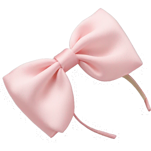 Light pink silk hair accessories  emoji